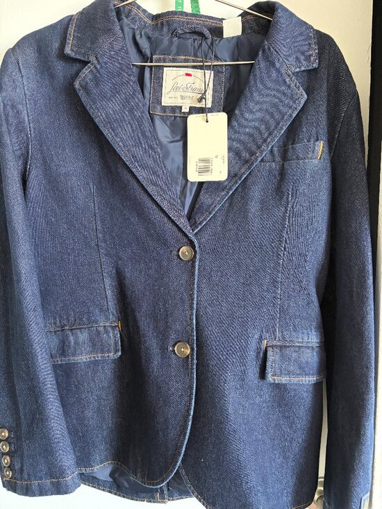 45 Jackets & Blazers - Levi Strauss Denim Blazer Jacket Medium NWT Dark Wash Tailored